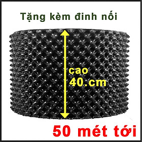 Mua 50 MÉT Bầu ươm cây V6 CAO 40CM dày 6mm  cắt theo mét dài khách đặt  tặng ốc vít-77901