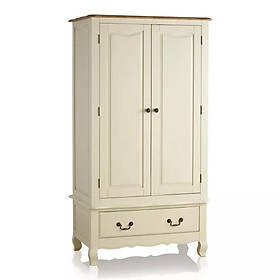Tủ áo 2 cánh bella gỗ sồi ibie bsw2belo - trắng