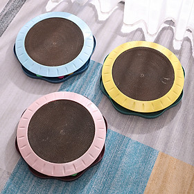 Bàn Cào Móng Tròn Hình Cánh Hoa Kèm Bóng Đồ Chơi Cho Mèo - YonaPetshop