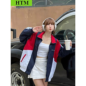Áo Khoác Dù Nam Nữ 2 Lớp Unisex Logo Nhãn Dẻo Họa Tiết Chữ 2 Mặt Chống Nắng Cao Cấp Hot Trend  Bao Ngầu HTM FASHION - Đỏ