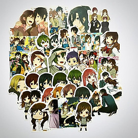 Bộ hình dán - sticker anime Horimiya dán trang trí laptop, máy tính bỏ túi, vali, điện thoại, đàn ghita, hộp bút, trang