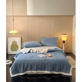 Mua Chăn lông cừu Blanket LIDACO họa tiết dập vân chìm mỏng nhẹ ấm áp kích thước 2mx2m3
