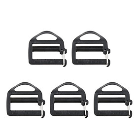 5 Pieces Plastic Webbing Buckle For 25mm Strap Outdoor Backpack Attachment