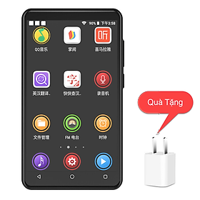Mua Tặng Kèm Củ Sạc - (Hỗ Trợ Tiếng Việt) Máy Nghe Nhạc MP3 Xem Video MP4 HĐH Android Màn Hình Cảm Ứng 4.0 Inch Kết Nối Bluetooth WiFi Ruizu H11 Bộ Nhớ 16GB - Hàng Chính Hãng