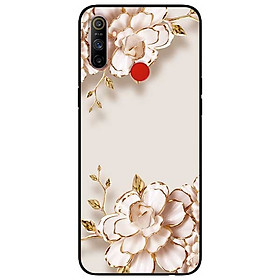 Ốp lưng dành cho Realme C3 mẫu Tranh Hoa Nền Trắng