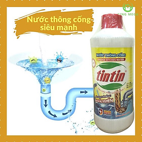 Mua Nước thông cống cực mạnh - 500 ml - Thông sạch cặn bẩn - Không hư hại đường ống - TinTin