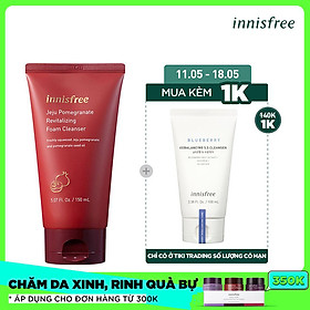 Sữa Rửa Mặt Ngăn Ngừa Lão Hóa Da Innisfree Jeju Pomegranate Revitalizing Foam Cleanser (150ml)