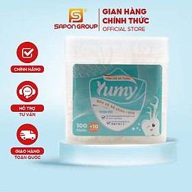 Tăm chỉ YUMY hộp nhật đứng size L 110 chiếc - Sợi chỉ mảnh, an toàn cho răng nướu (TC02-135)