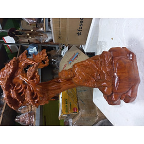 Mua Tượng phật ngồi gốc cây đề bằng gỗ hương đá kt cao 50×22×18cm
