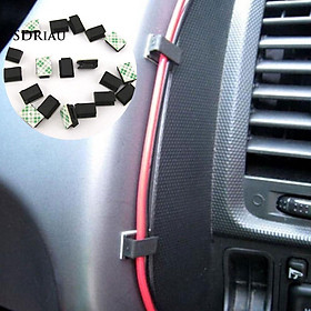 Bộ 10/20/100 kẹp cố định dây điện dán trong xe hơi tiện dụng