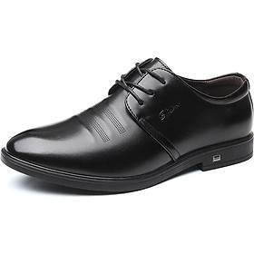 Pointed lace-up low-top business casual shoes British Korean daily office dress shoes
