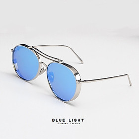 Kính Râm, Kính Mát Mắt Phi Công Tráng Gương Xanh Dương Viền Dày Cá Tính Hàn Quốc - BLUE LIGHT SHOP