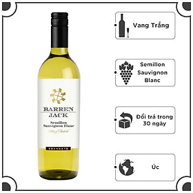 Hình ảnh Rượu Vang Trắng  Edengate Barren Jack Semillon Sauvignon Blanc 750ml  12% Acl