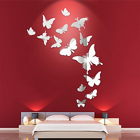 Mua Bộ decal dán tường trang trí 3D sáng tạo cao cấp (M1) 14 bướm