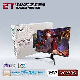 Mua Màn Hình Gaming VSP VG278S (27 /FHD/VA/240Hz/1ms/300nits/HDMI + DP/Phẳng) -- Hàng Chính Hãng