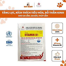 Five-Vitamin B1 (100G) -TĂNG LỰC, KÍCH THÍCH TIÊU HÓA, hấp thu thức ăn nhanh, BỔ THẦN KINH cho vật nuôi
