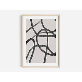 Tranh treo tường | Tranh nghệ thuật trừu tượng - Neutral Abstract Art Print, Shape Abstract Art 05