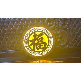 Mua đèn sen trang trí bàn thờ 38cm phúc hán cánh gián