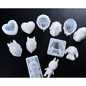 3pcs DIY Silicone Mould Mold Resin Art Jewelry Making Ornament Craft