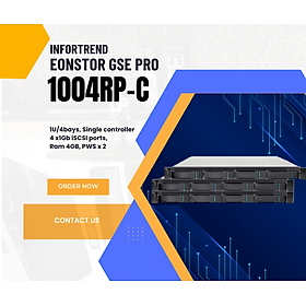 Thiết bị lưu trữ Infortrend EonStor GSe Pro 1004RP-C - Hàng chính hãng