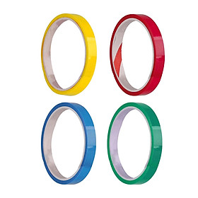 4x Sticky Ball Rolling Tape - Yellow and  Blue and Green and Red