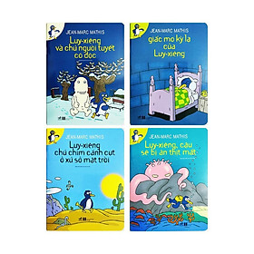 Sách cho bé - Bộ 4 cuốn Chú Chim Cánh Cụt Luy-Xiêng - Tác giả Jean Marc Mathis 
