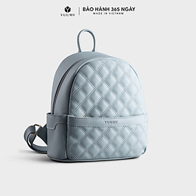 Balo Yuumy ( Thời trang nữ đi chơi cỡ trung - Balo da Seasand YBA50 ) Xanh nhạt