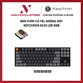 Mua Bàn phím cơ TKL không dây Keychron K1V5 Led RGB Gateron Switch - Hàng Chính Hãng