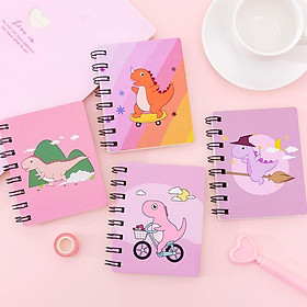SỔ TAY LÒ XO A7 BÌA ĐỘNG VẬT, KHỦNG LONG, HÀNH TINH RUỘT GIẤY TRƠN - SỔ TAY GIẤY TRƠN LÒ XO A7 - CORGI SHOP