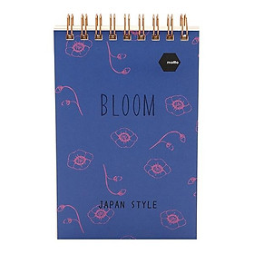 Sổ Lò Xo Twin Memopad BLOOM Motto A6 120 Trang Japan CYTM97-BL