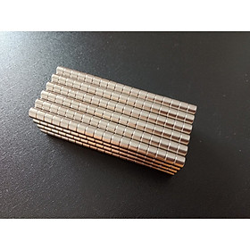 Bộ 100 viên nam châm đất hiếm 4x3mm (từ tính cực mạnh)