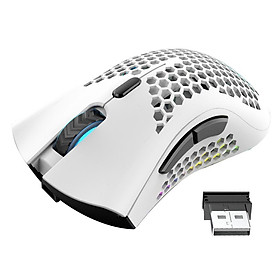 Gaming Mouse with RGB Color Backlit, 800-1200-1600 DPI Adjustable, Comfortable Grip, Hollow Honeycomb Design