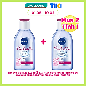 Nước Tẩy Trang Nivea Pearl White Tính Chất Ngọc Trai Sáng Da Dành Cho Da Thường Và Khô 400ml