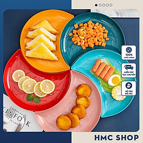 Mua Set 5 đĩa nhựa hình bán nguyệt nhiều màu