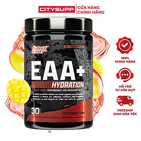 Nutrex EAA+ Hydration, Phục Hồi & Xây Dựng Cơ Bắp, Sức Mạnh, Sức Bền, Bổ Sung 8G Amino Axit Thiết Yếu + BCAA  + 1.5G Chất Điện Giải, 30 Lần Dùng