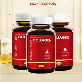 Combo 3 Hộp COLLAGEN Sắc Ngọc Khang thế hệ mới nguyên chất nguyên liệu