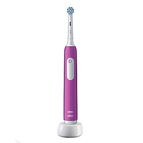 BÀN CHẢI ĐÁNH RĂNG TRẺ EM ORAL B PRO JUNIOR 6+ MÀU HỒNG TÍM Hàng chính hãng
