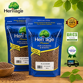 500g Hạt Lanh Heritage- Hạt dinh dưỡng vì sức khỏe
