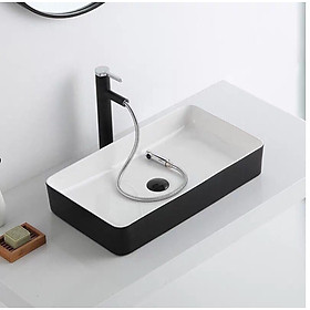 Mua CHẬU LAVABO DƯƠNG BÀN ĐEN LÒNG TRẮNG GRVL 8147