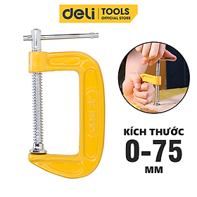 Mua Cảo Chữ C Deli Cao Cấp - Kích Thước 3inch-75mm - Vam Chữ G Tiện Dụng - DL-G203