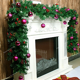 Mua Dây Lá Thông Trang Trí Kèm Trái Châu B2 Trang Trí Giáng Sinh Noel