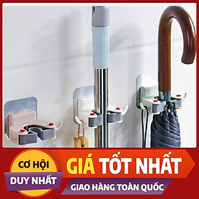  Móc Dán Tường Kẹp Giữ Cây Lau Nhà, Móc Treo Chổi Chịu Lực 6kg,,Siêu Tiện Dụng Đa Năng