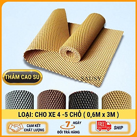 Thảm lót sàn cao su loại 1 cho xe ô tô 4-5 chỗ cao cấp không thấm nước và cực bền - 60cm x 3mét