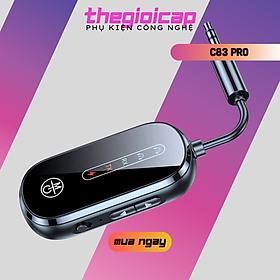 Bộ Thu Phát Âm Thanh 2 Trong 1hỗ trợ jack 3.5mm AUX Adapter Mic Cho TV PC Tai Nghe Xe Hơi bluetooth C83 Pro - Hàng Nhập Khẩu