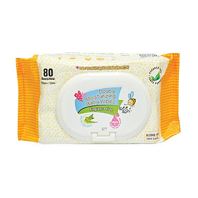 Khăn ướt trẻ em BEE SON dưỡng ẩm không mùi 80 tờ
