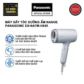 Máy sấy tóc dưỡng ẩm nanoe Panasonic EH-NA7M mái tóc khỏe và đẹp hơn - thiết kế có thể gập lại - 3 chế độ luồng khí - Hàng chính hãng