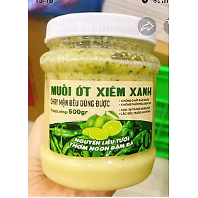 Mua Muối ớt xanh thần thánh chấm hải sản thịt nướng thịt gà siêu ngon - 500g