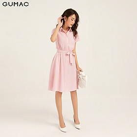 Đầm sơ mi buột dây GUMAC DB1134