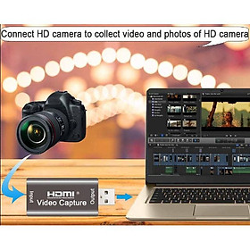 Mua HDMI Video capture USB3.0 cho Máy ảnh ghi hình vào Máy tính Hội nghị trực tuyến