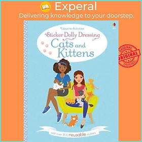 Sách - Sticker Dolly Dressing Cats and Kittens by Lucy Bowman (UK edition, paperback)